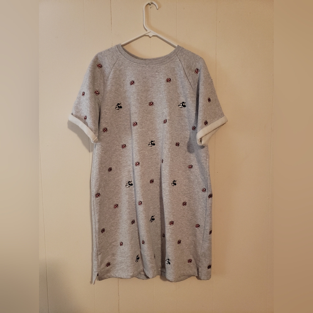 Minnie Mouse Disney Gray and Pink Love & Kindness Dress